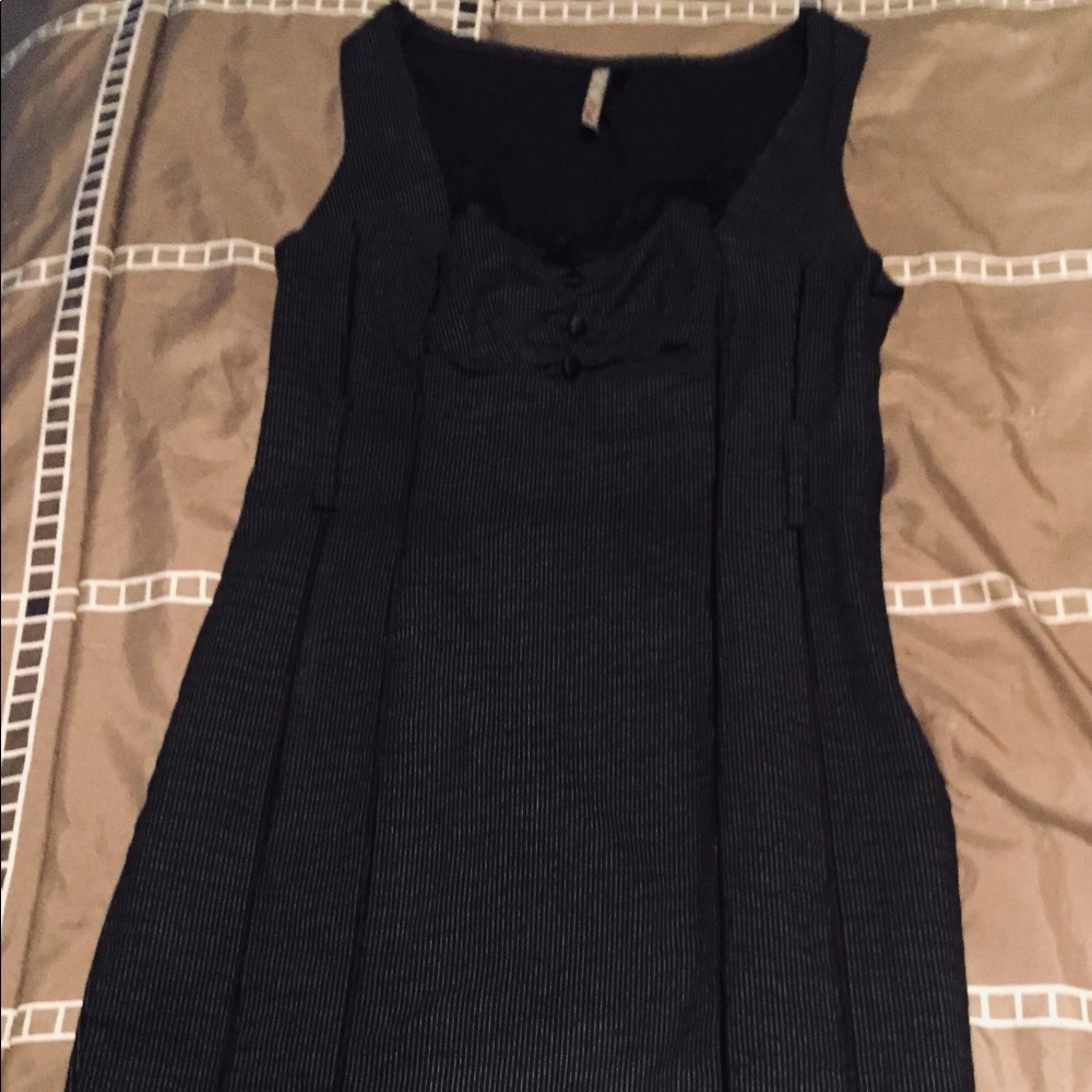 Black mini dress